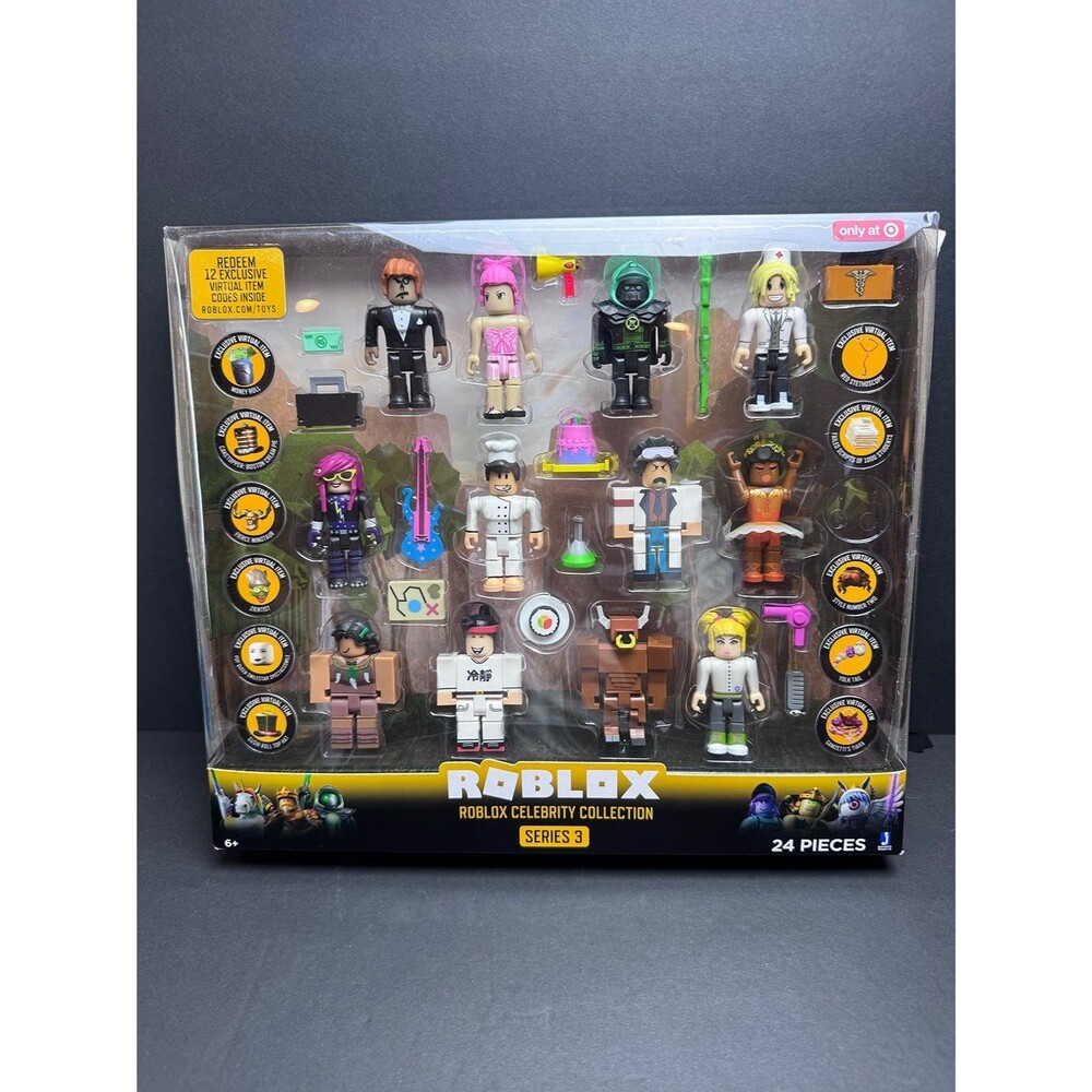 NEW! ROBLOX Celebrity Collection Series 3 - 79635497:  24 pcs, 12 Virtual Codes